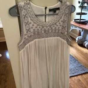 Lovestitch patterned open back zip dress